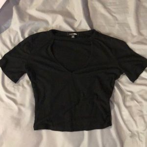 Black crop top